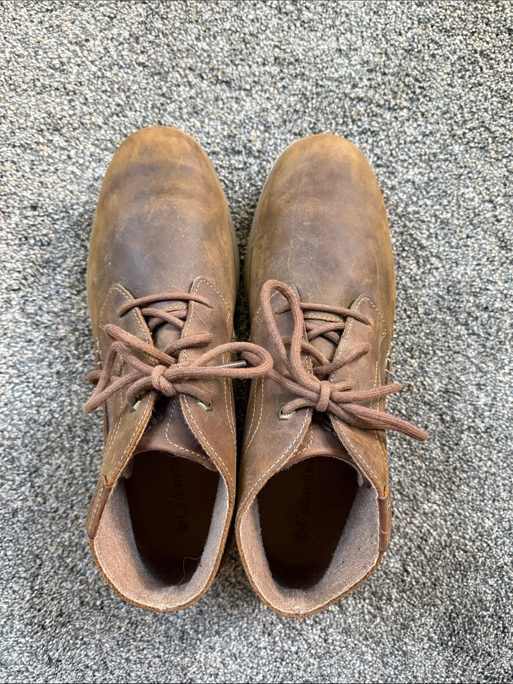Columbia Men's Brown Leather Chukka Boots - Lace-Up Ankle Boots